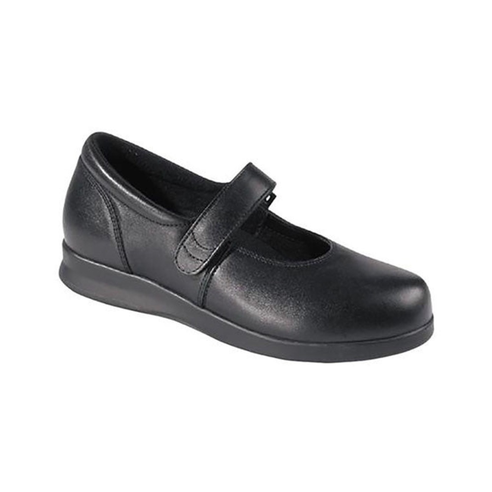 Drew BLOOM II‎ Mary Janes Womens Size 8.5 Black Leather Orthotic Diabetic Shoes